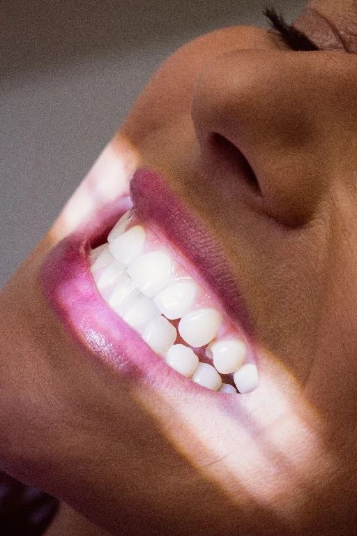 female patient receiving dental treatment